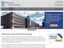 Tablet Screenshot of duncangalvanizing.com